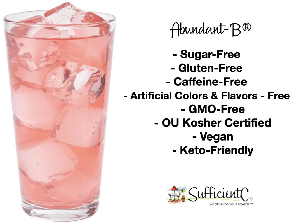 Sufficient-C Mélange Énergétique Pink Lemonade sur une table