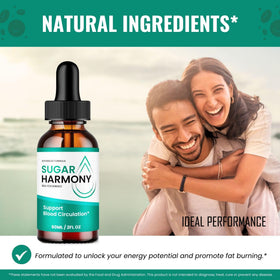 Sugar Harmony Drops IDEAL PERFORMANCE avec un fond naturel