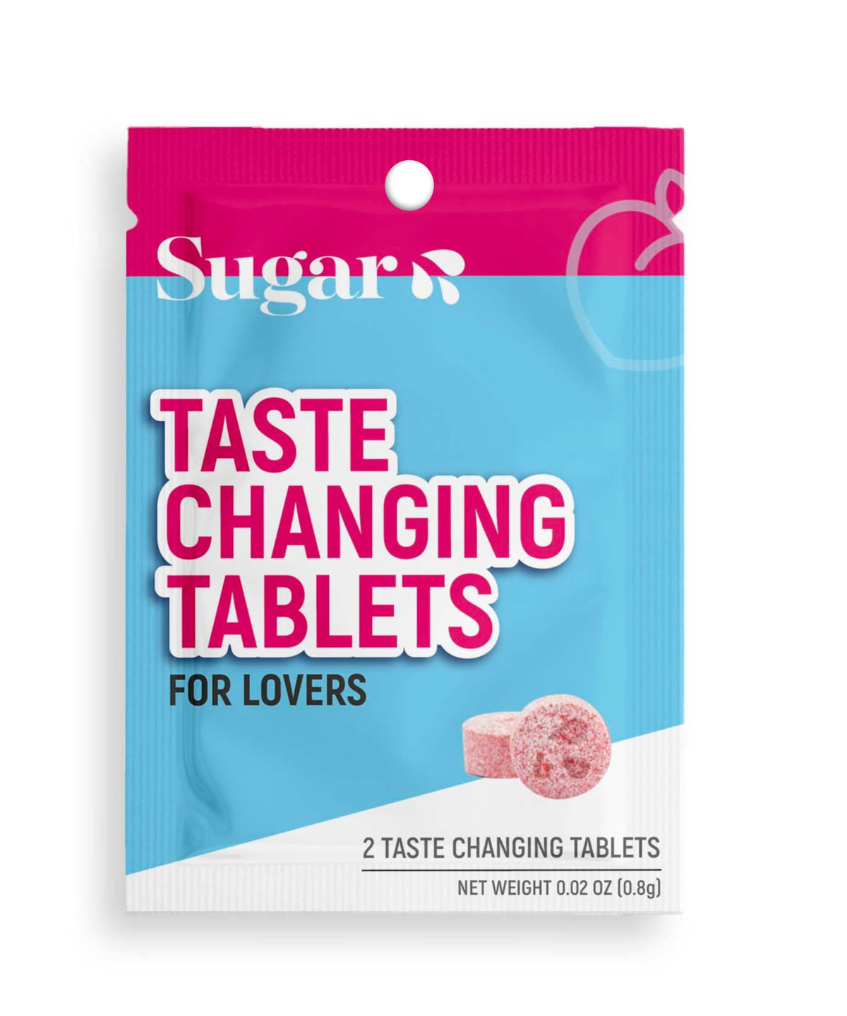 SUGAR SPLASH Tablettes de Changement de Goût - Saveur Miracle Berry, sachet de 2 tablettes