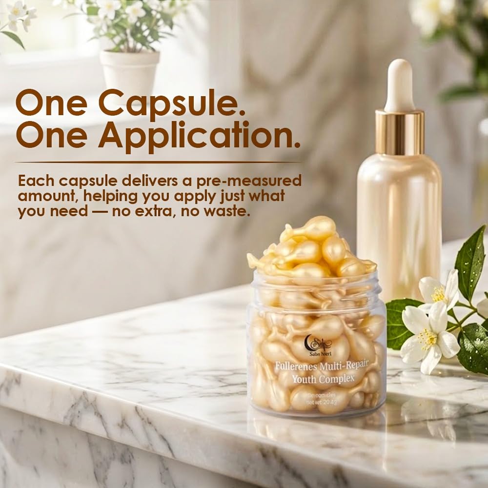 Suha Nutri Huile de Vitamine E capsules sur une table