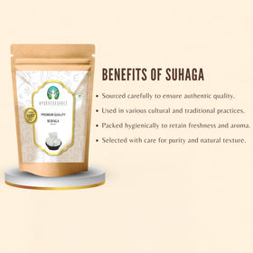 Suhaga AYURVEDASHREE 200g en présentation sur fond naturel