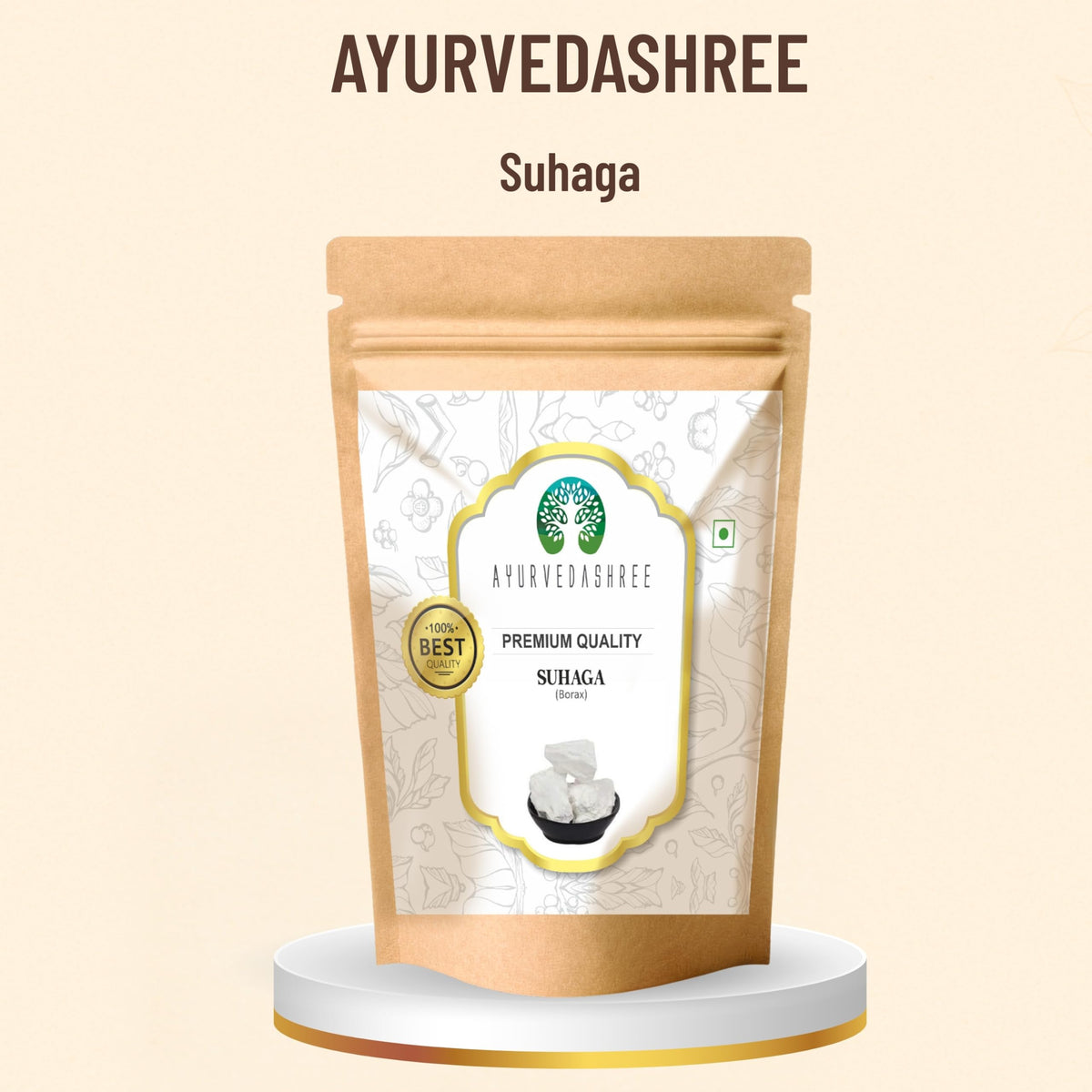 Suhaga AYURVEDASHREE 200g vue arrière avec informations nutritionnelles