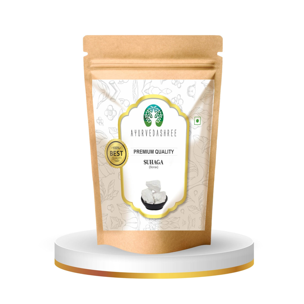 Suhaga AYURVEDASHREE 200g vue avant avec cristaux