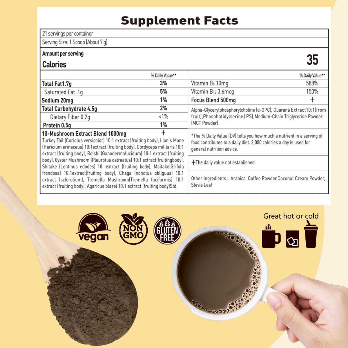 Suiyilary Café aux Champignons 200g - mélange de champignons
