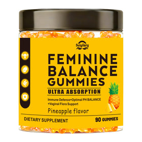Suiyilary Gummies Probiotiques Féminins Ananas bouteille vue de face