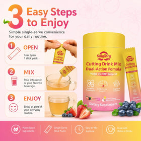 Suiyilary Mélange de Boisson en Poudre sachet avec fruits