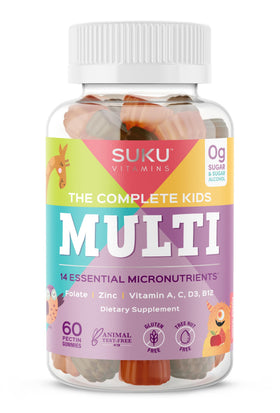 SUKU gummies multivitamines enfants 60 pièces, packaging avant