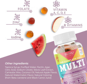 SUKU gummies multivitamines enfants, ingrédients principaux