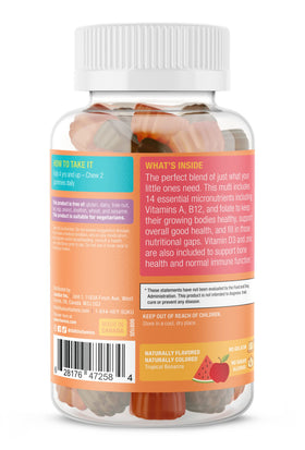 SUKU gummies multivitamines enfants, texture gélifiée