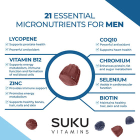 SUKU Multivitamines - gummies sur une table