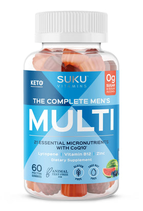 SUKU Multivitamines Quotidiennes pour Hommes 60 Gummies Vegan - vue de face