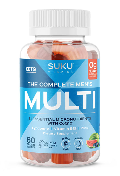SUKU Multivitamines Quotidiennes pour Hommes 60 Gummies Vegan - vue de face