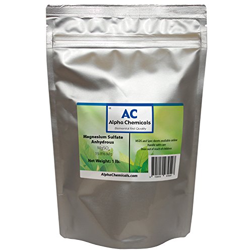 Sulfate de magnésium anhydre Alpha Chemicals 508g vue avant