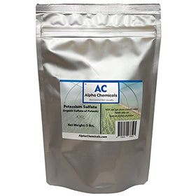 Sulfate de potassium Alpha Chemicals 2341g vue avant avec sac refermable