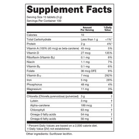 Sun Chlorella Tablettes 200mg vue de dessus