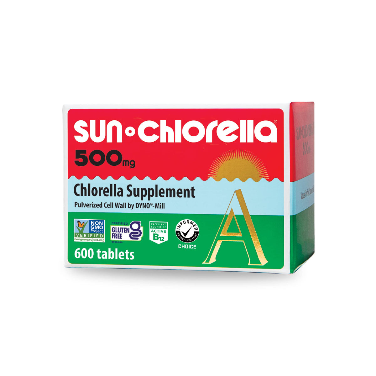 Sun Chlorella Tablettes 500mg 600ct - vue de face