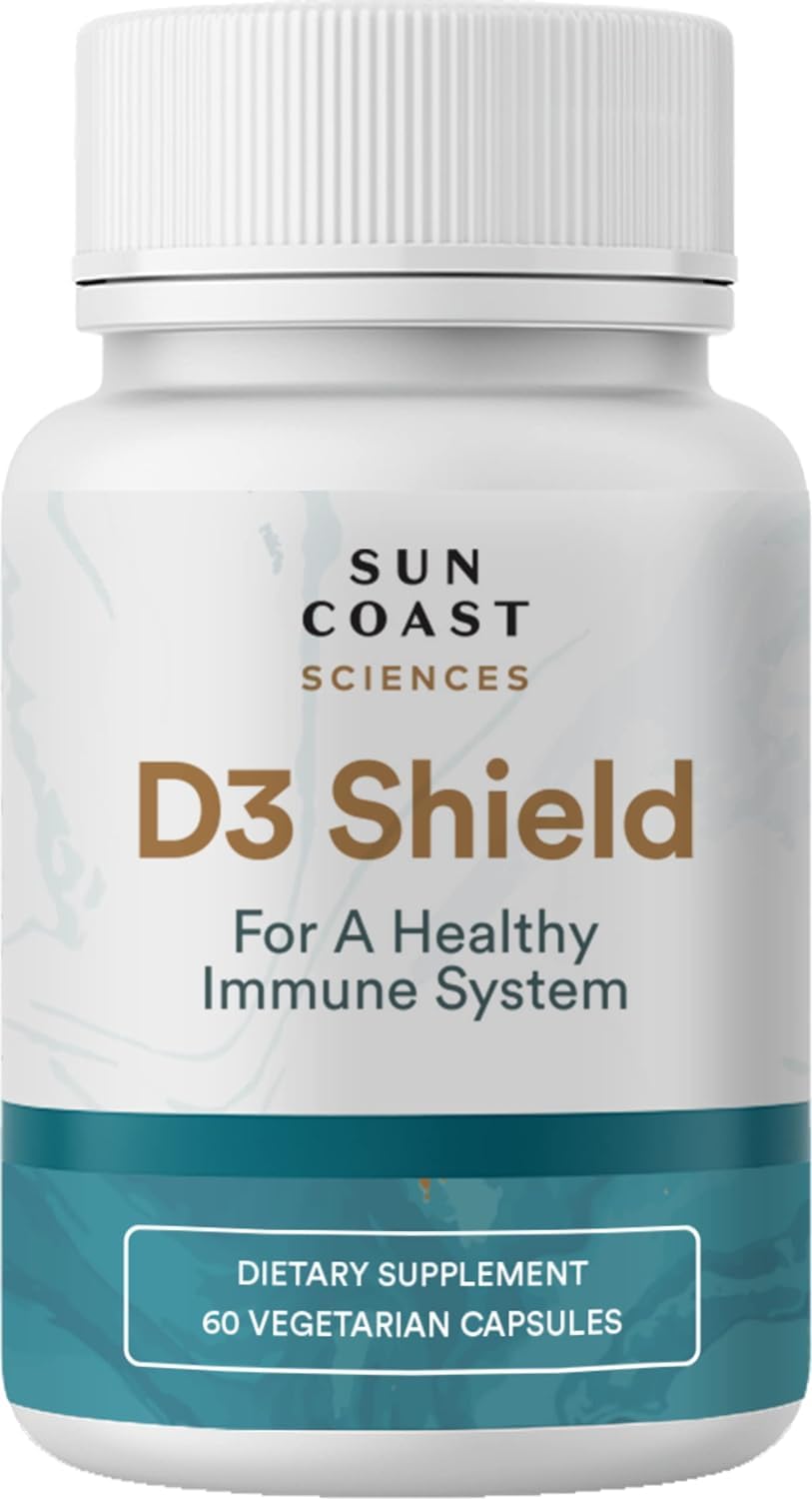 SUN COAST SCIENCES D3 Shield 5000 UI 60 capsules végétariennes