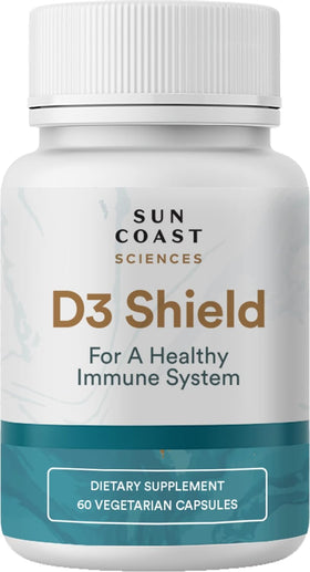 SUN COAST SCIENCES D3 Shield 5000 UI 60 capsules végétariennes