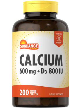 Sundance Calcium 600 mg comprimés enrobés, boîte de 200 unités