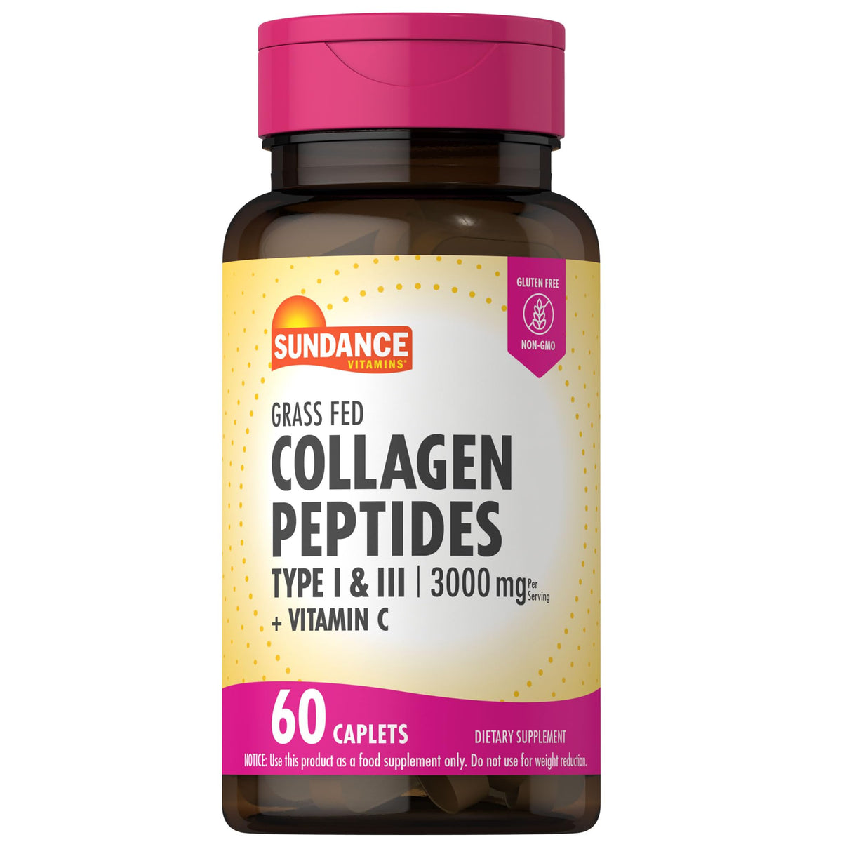 Sundance Collagène Peptides 3000 mg gélules enrobées devant l'emballage