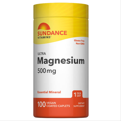 Sundance Complément de Magnésium 500mg caplets en boîte