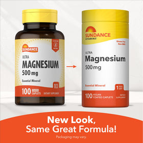 Sundance Complément de Magnésium 500mg sur une table de cuisine