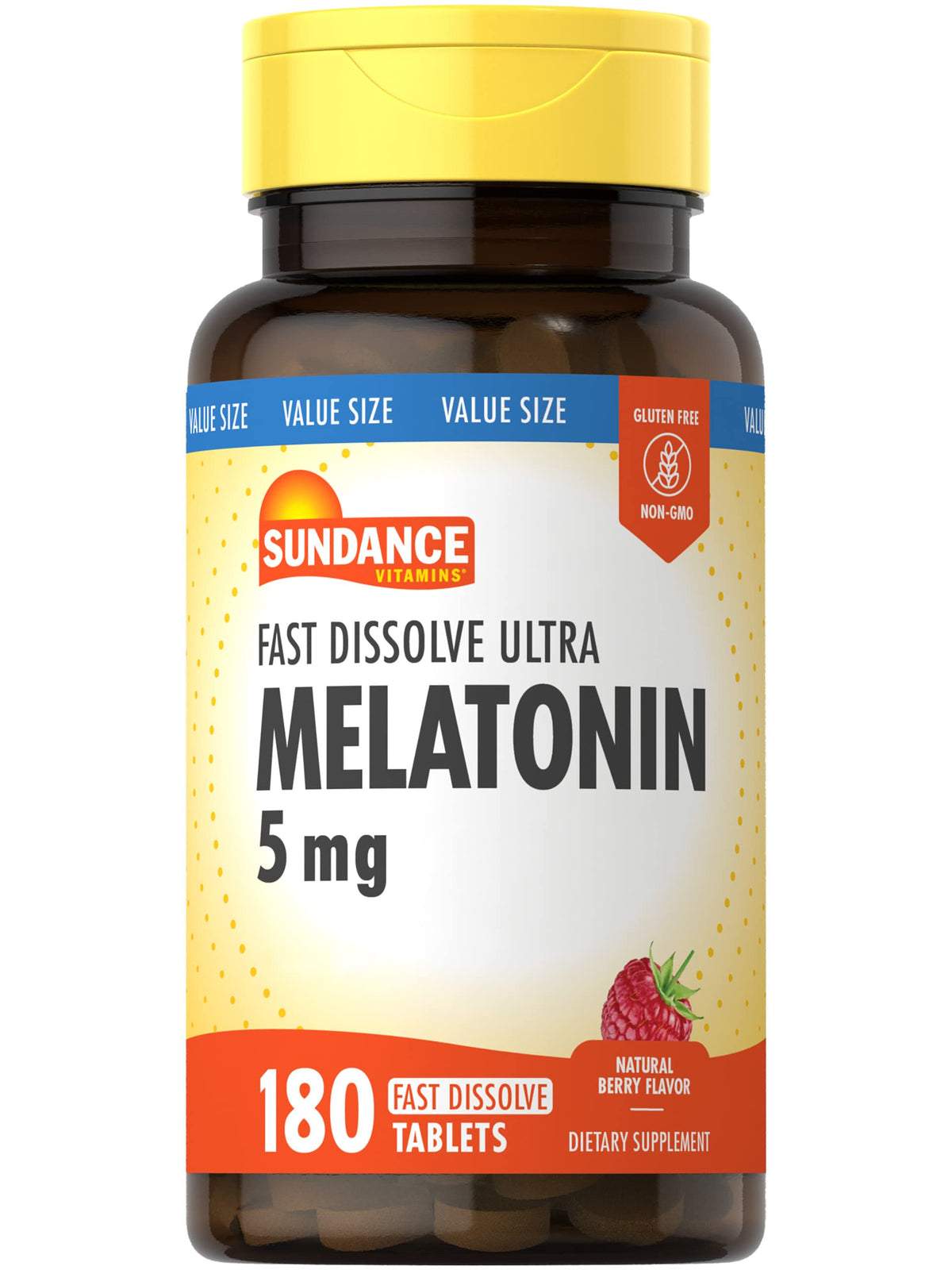 Sundance comprimés de mélatonine 5 mg 180 comprimés devant une boîte