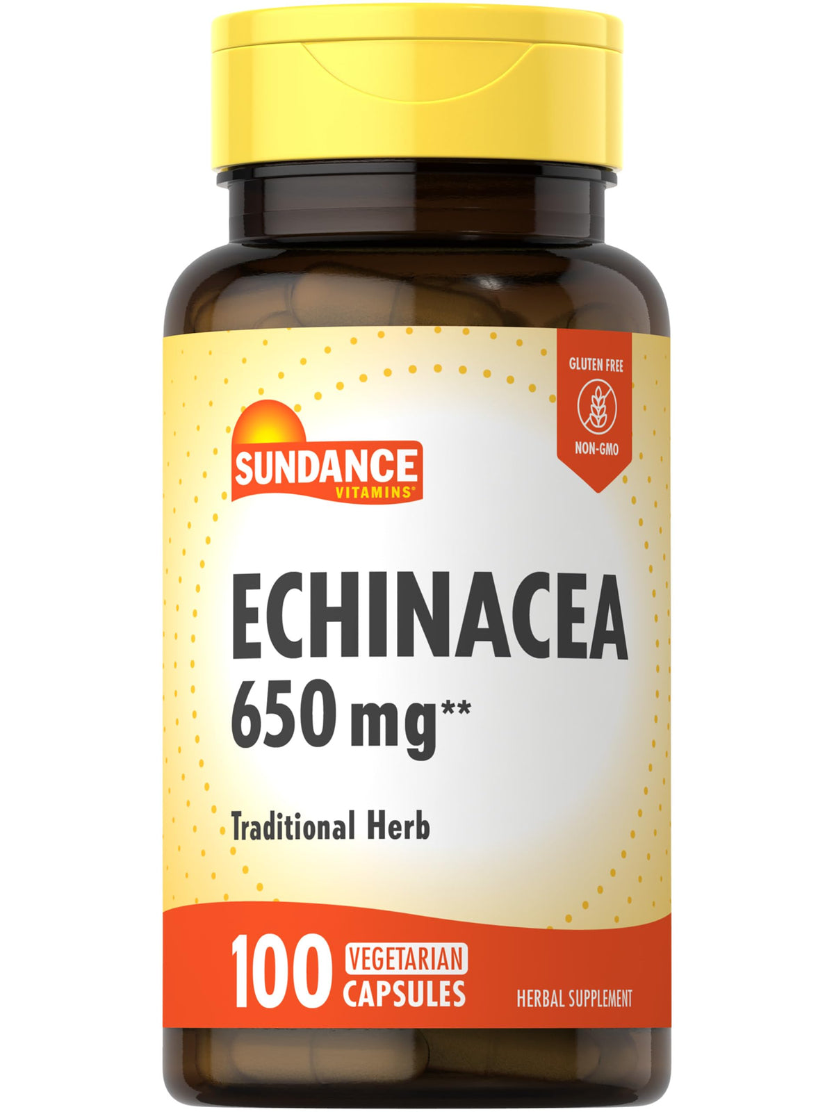 Sundance Echinacea 650mg 100 capsules vue de face