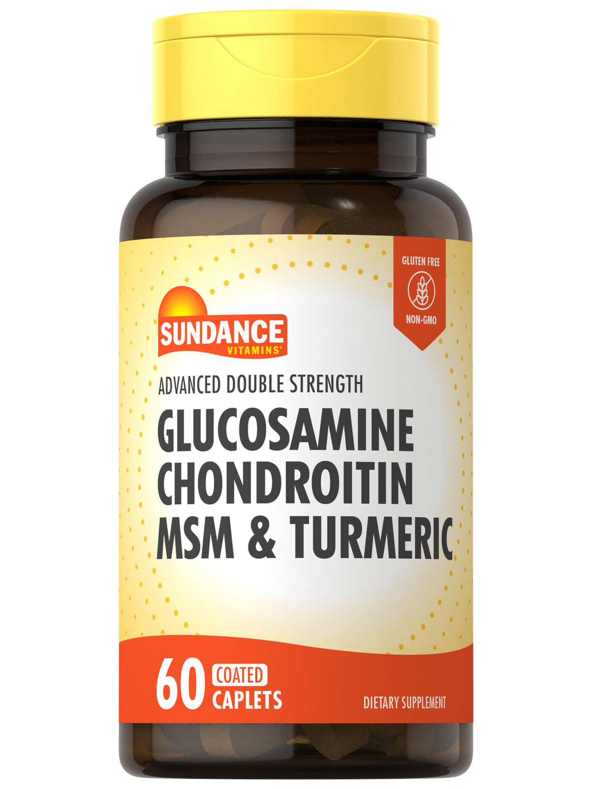 Sundance Glucosamine Chondroitin MSM Curcuma 60 comprimés vue de face