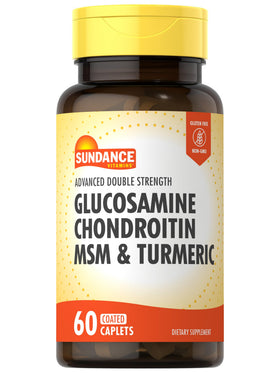 Sundance Glucosamine Chondroitin MSM Curcuma 60 comprimés vue de face