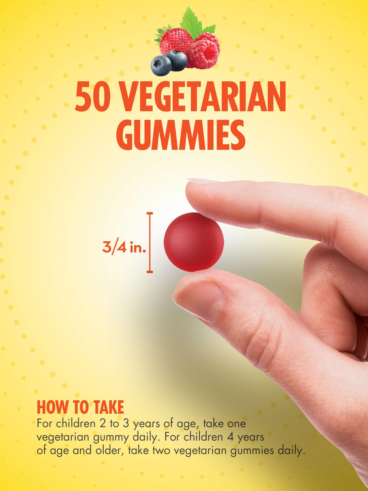 Sundance Gummies avec des fruits frais en arrière-plan