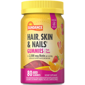 Sundance Gummies pour Cheveux, Peau et Ongles avec Biotine, emballage avant