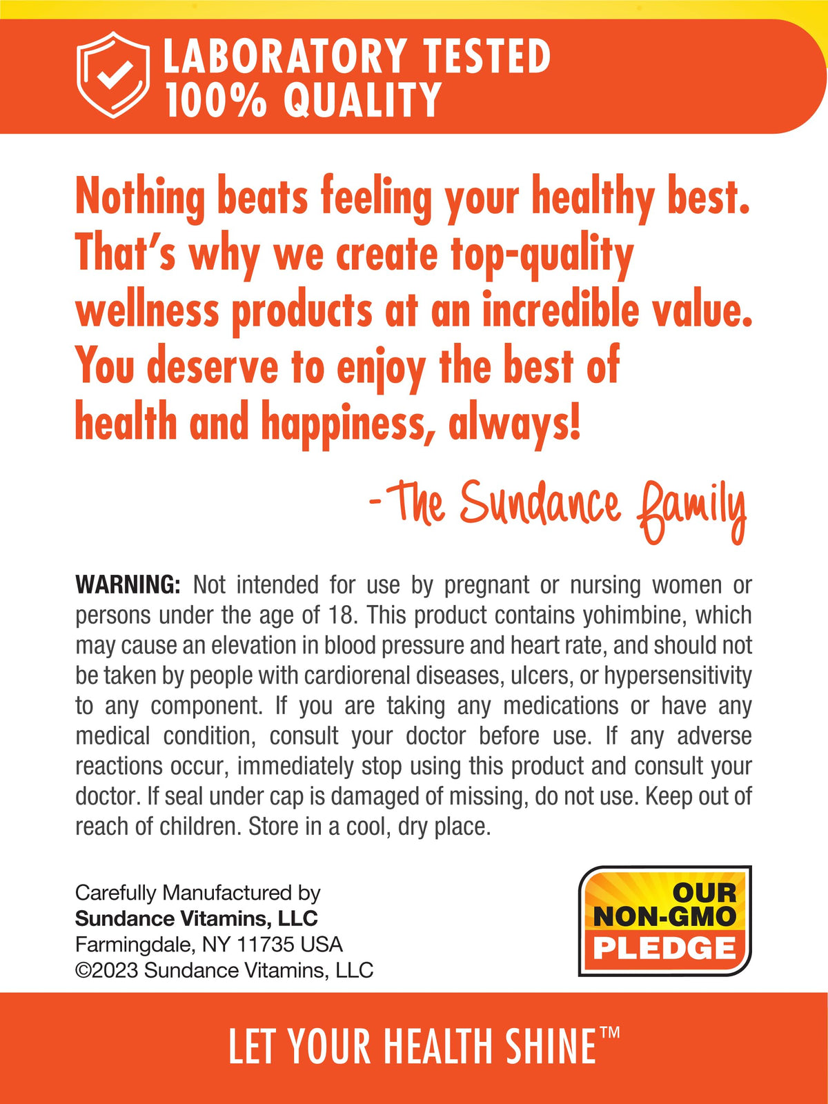 Sundance Horny Goat Weed Complex, capsules dans une main