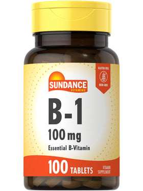 Sundance Vitamine B-1 100 mg comprimés devant l'emballage