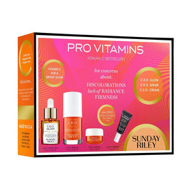 Sunday Riley Pro Vitamins Vol. 1 Huile en utilisation sur peau avec gouttes