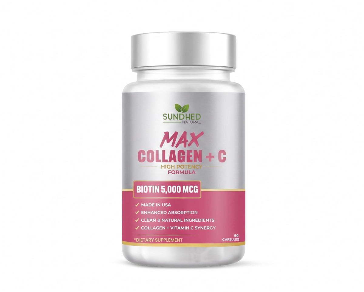 Sundhed Natural Collagène Max Plus C 60 gélules - vue de face