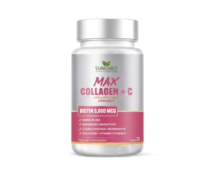 Sundhed Natural Collagène Max Plus C 60 gélules - vue de face