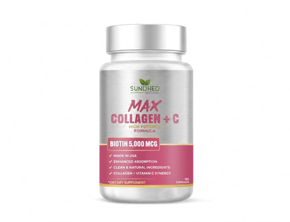 Sundhed Natural Collagène Plus C 120 capsules vue de face