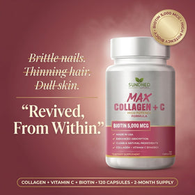 Sundhed Natural Collagène Plus C emballage avec capsules