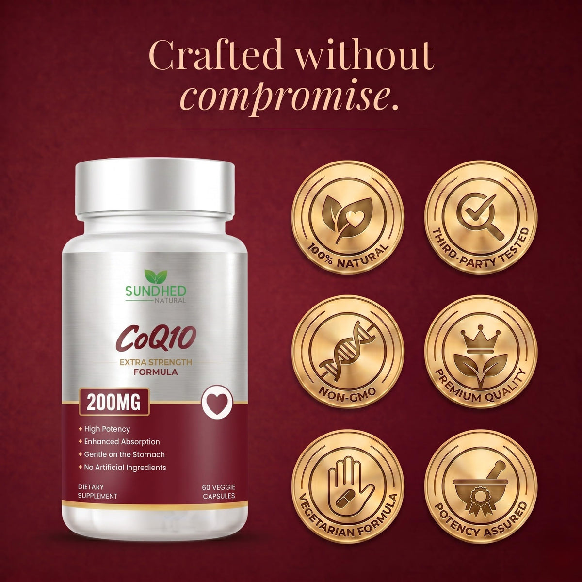 Sundhed Natural CoQ10 200mg en contexte de bien-être