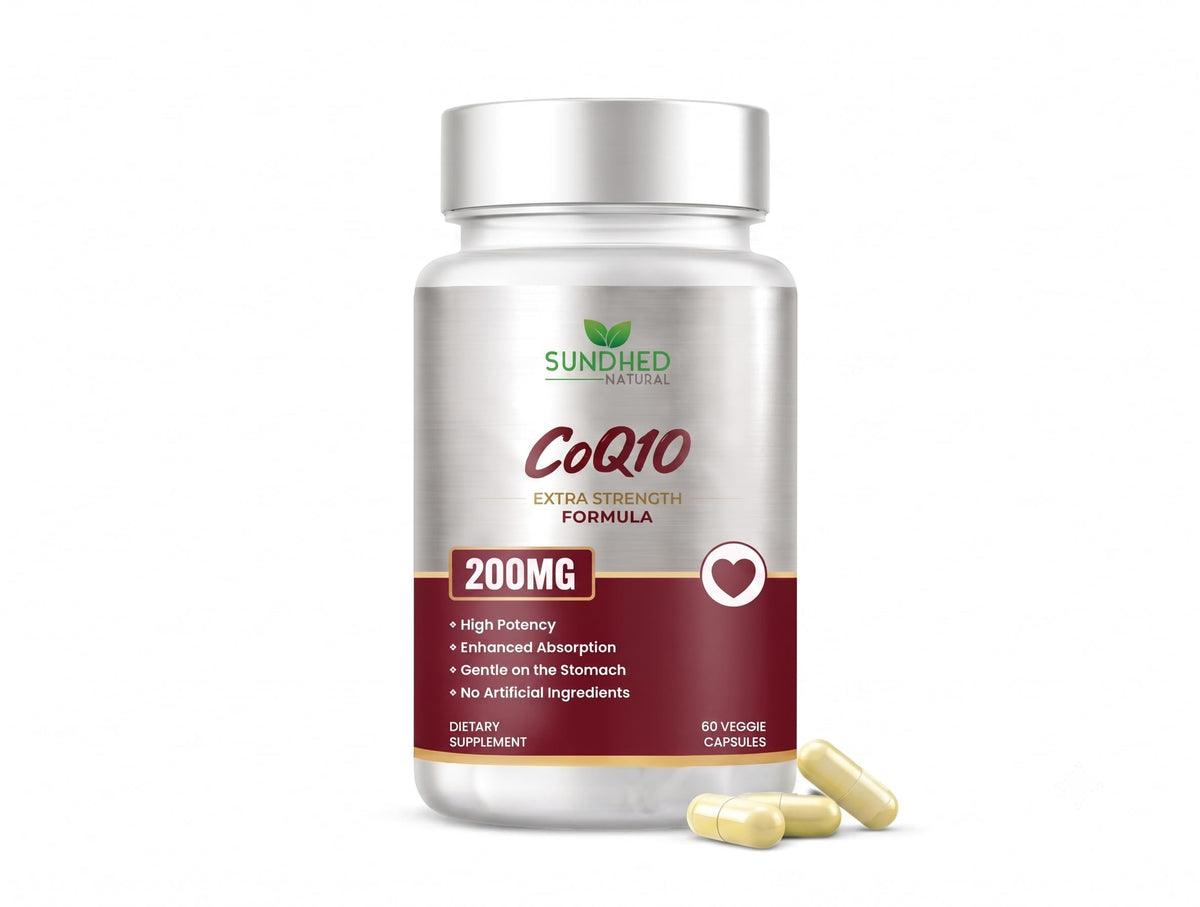 Sundhed Natural CoQ10 200mg flacon avec 60 capsules végétales