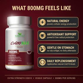 Sundhed Natural CoQ10 800mg et son emballage