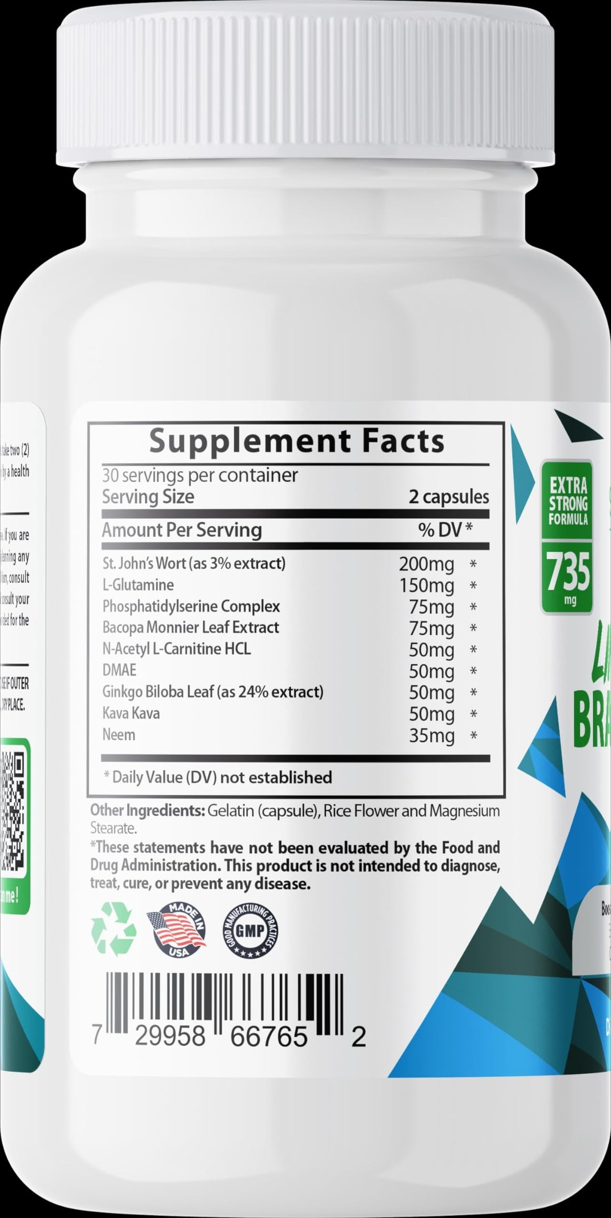 Sundhed Natural Limitless Brain gélules ouvertes montrant le contenu