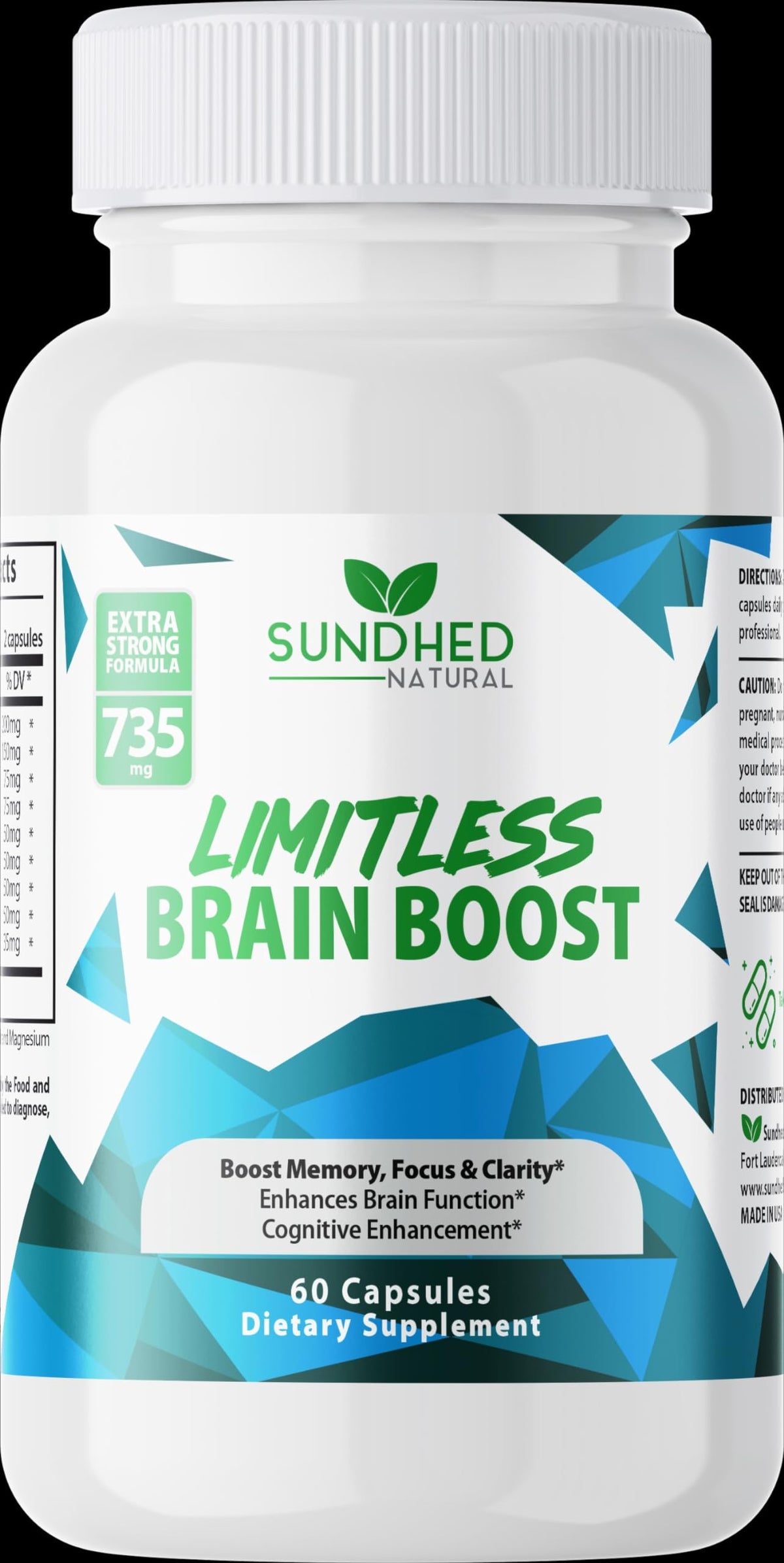 Sundhed Natural Limitless Brain gélules vue de face