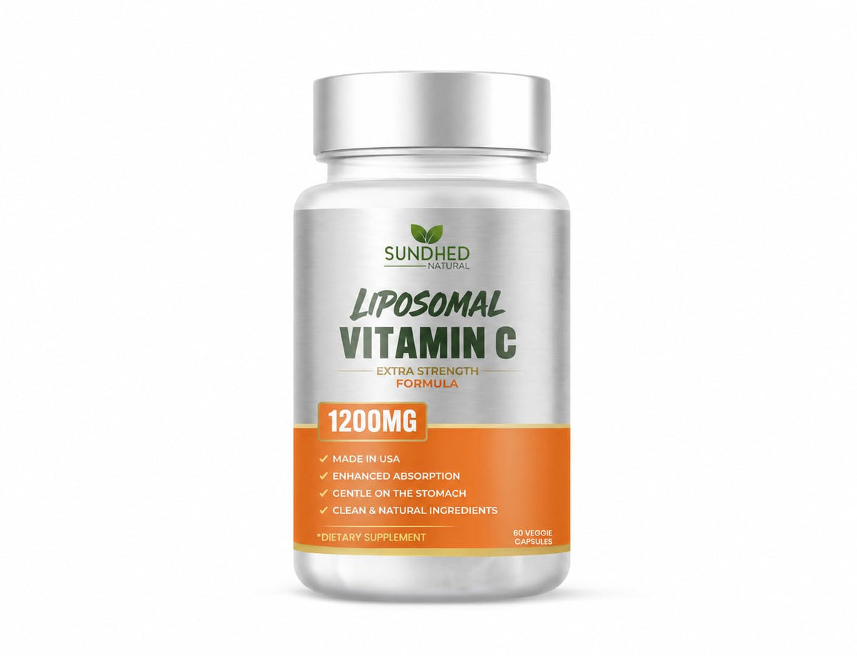 Sundhed Natural Vitamine C Liposomale 1200mg gélules devant l'emballage