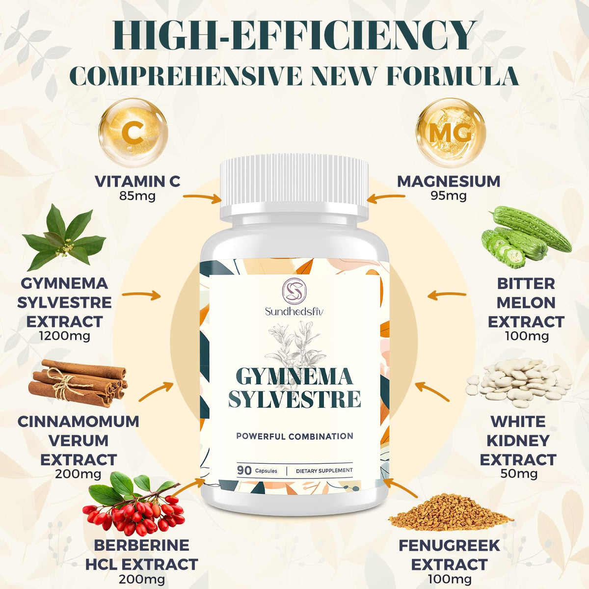 Sundhedsliv Complément Alimentaire 16 en 1 2100MG contenu de la boîte