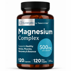 Sunergetic capsules de magnésium citrate 500mg vue de face