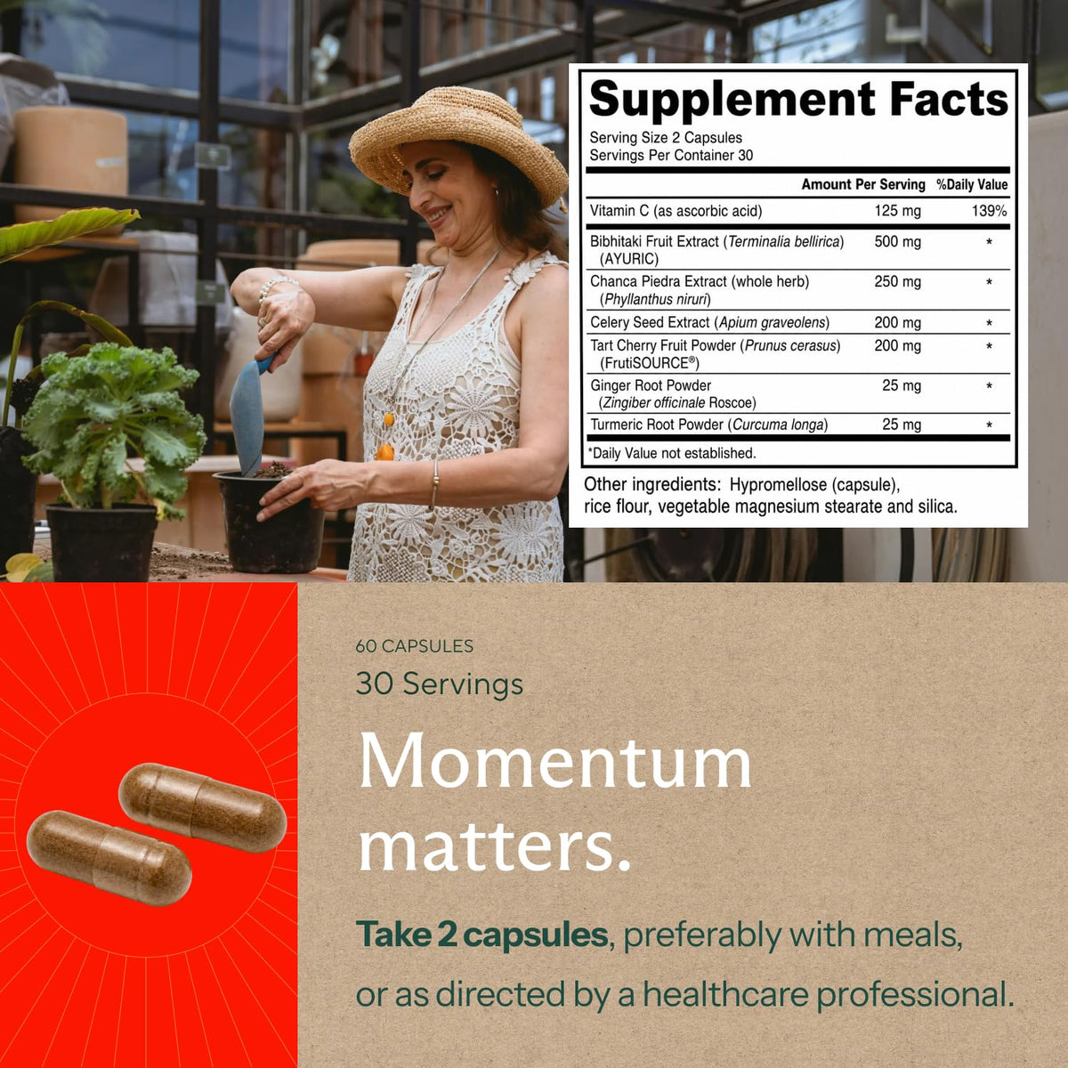 Sunergetic complément alimentaire avec cerise acidulée et curcuma