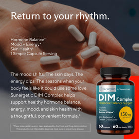 Sunergetic DIM 150mg capsules avec ingrédients listés