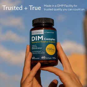 Sunergetic DIM 150mg complément alimentaire sur un comptoir de cuisine